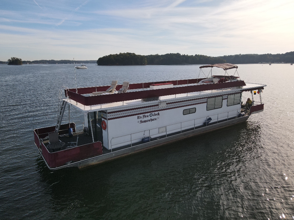Rear corner view on lake